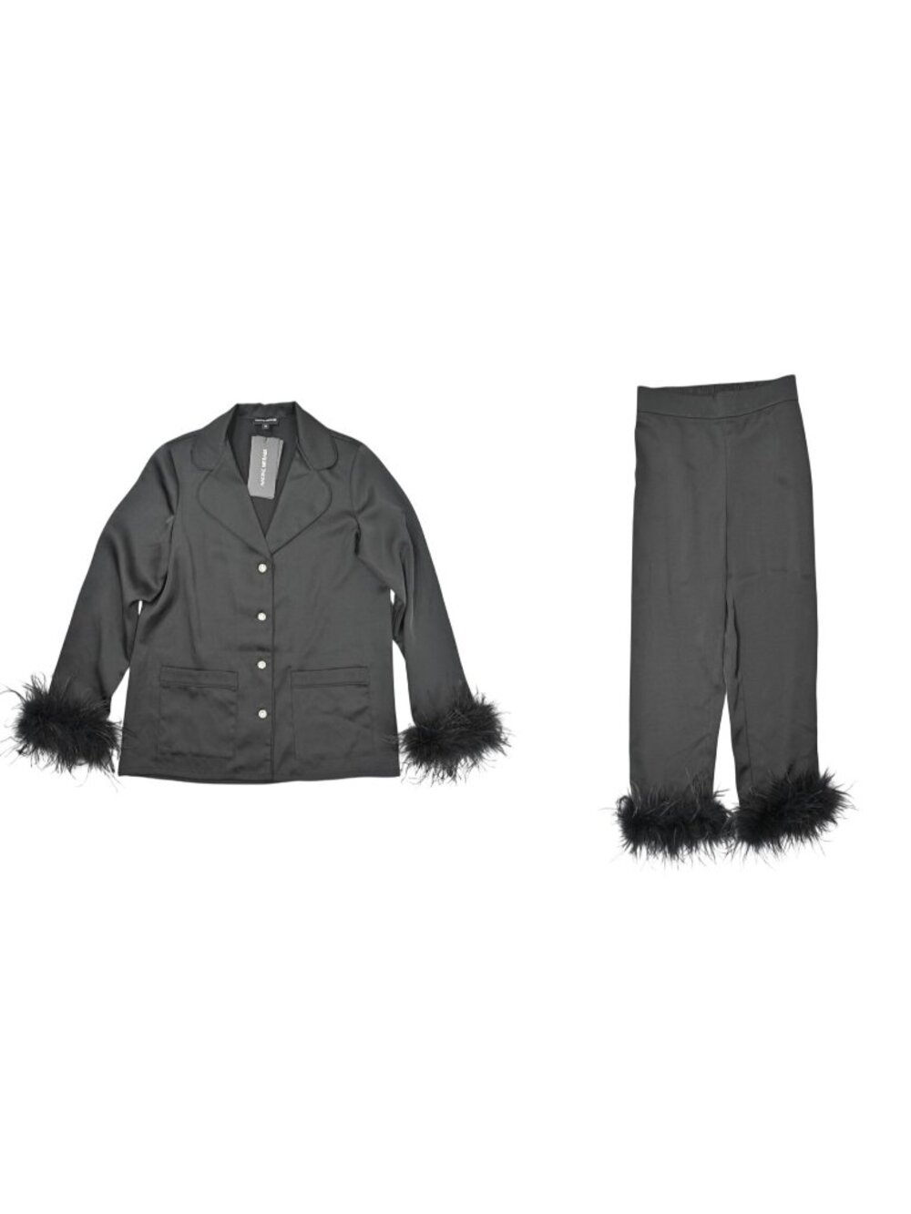 Nadine Merabi Darcie Pajamas in Black